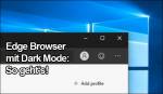 Edge browser dark mode