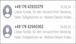 Hermes versand sms zollgebueren