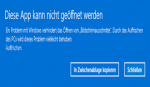 Snipping Tool Fehlermeldung