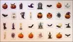 Halloween icons sticker