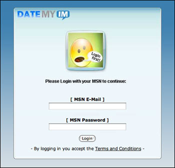 MSN Spam: Date My IM