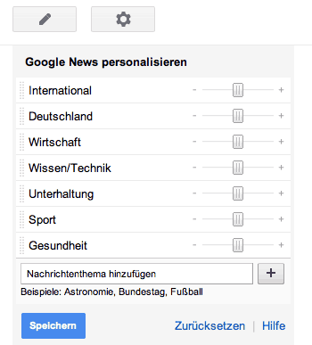 News personalisieren