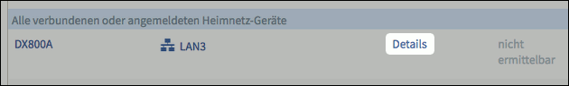 Fritzbox Netzwerkübersicht: Geräte-Details wie IP Adresse