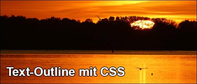 CSS Outline um Text