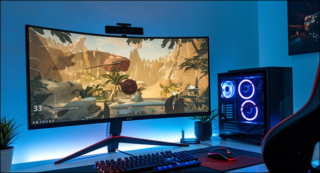 Curved Monitor für Gaming