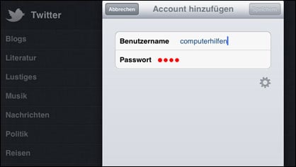 Twitter Passwort