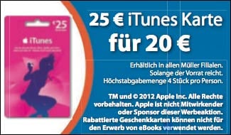 iTunes Rabatt