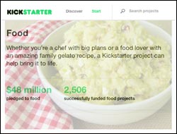 Kickstarter Food Projekte