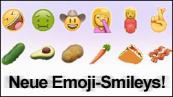 Bald neue Emoji Smileys? Das sind die 67 neuen Icons!