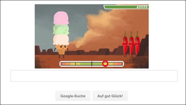 Nur heute: Geschicklichkeits-Spiel bei Google!