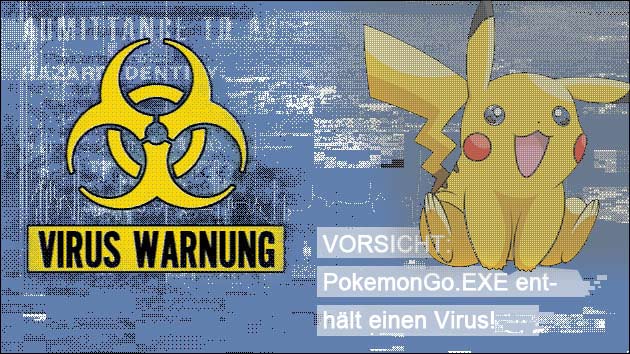 Vorsicht Virus: PokemonGo.exe enthält Ransomware!