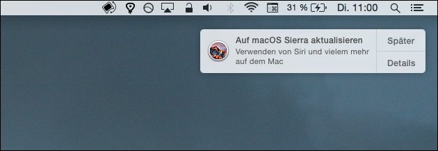 Mac OS: Sierra-Update installieren