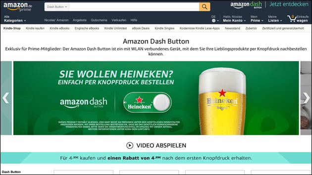 Neue Amazon Dash Buttons