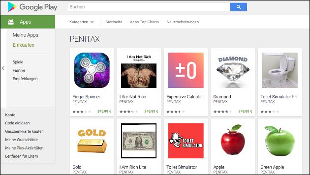 Google Play Store: Penitax Apps