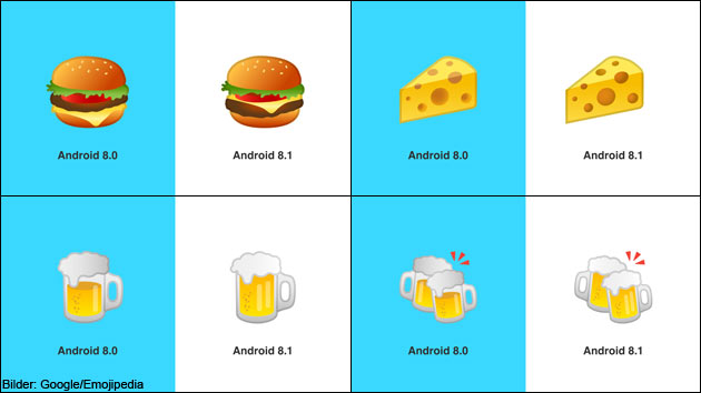 Android Update Google Burger Emoji