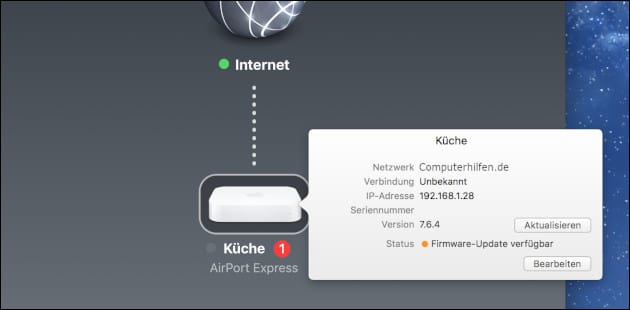 Airport Express Dienstprogramm