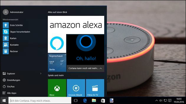 Alexa und Cortana