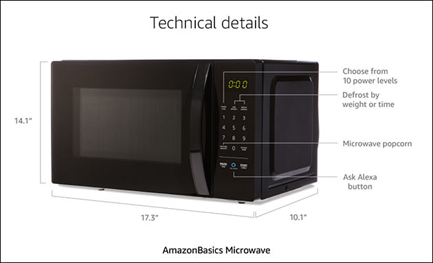 Amazon Mikrowelle mit Alexa-Steuerung