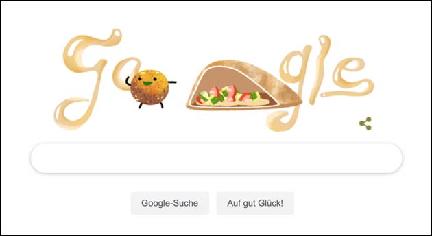 Google Doodle für die Falafel