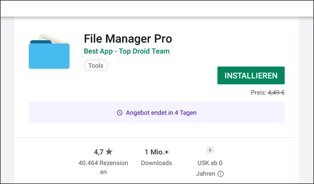 File Manager Pro kostenlos