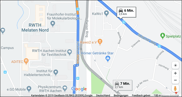 Google Maps Aachen