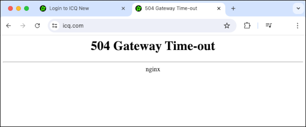 ICQ Bad Gateway