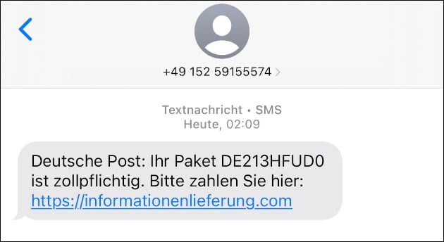 Deutsche Post: Ihr Paket ist zollpflichtig