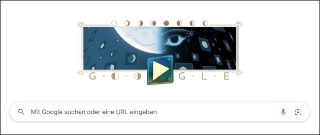 Google Doodle: Mond Spiel